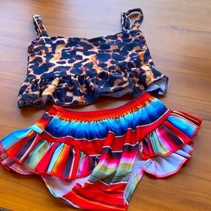Cheetah 2 pc swimsuit bikini